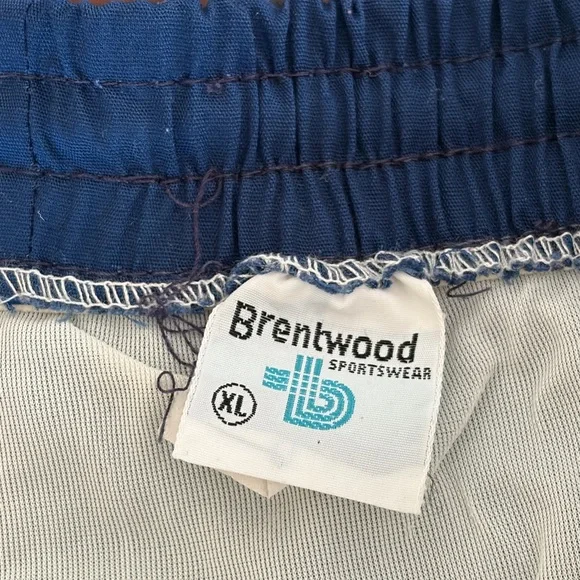 VINTAGE Brentwood Navy swim trunks- used in great shape